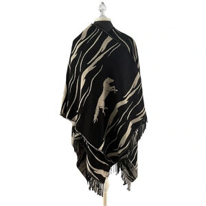 Vintage Black and Silver Horse Wrap